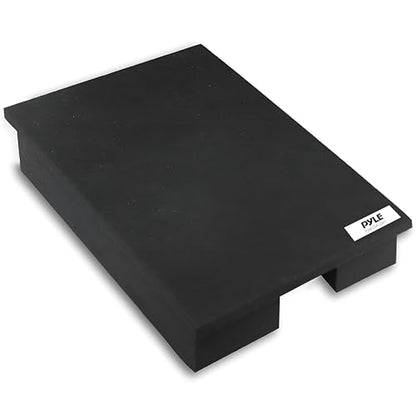 Pyle Sound Dampening Speaker Riser Foam - Audio Acoustic Noise Isolation Platform Pads Recoil Stabilizer w/ Rubber Base Pad For Studio Monitor, Subwoofer, Loud Speakers - PSI21 (22.3 x 15 x 3 Inch) - size: 22.3" x 15.0" -inches