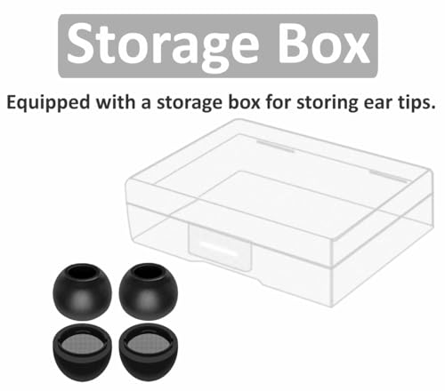 Galaxy Buds 3 Pro Memory Foam Tips Earbud, 2 Pairs Replacement Comfortable No Silicone Pain Noise Isolation Accessories Compatible with Samsung Galaxy Buds 3 Pro/Galaxy Buds 4 Pro - Black S - size: S