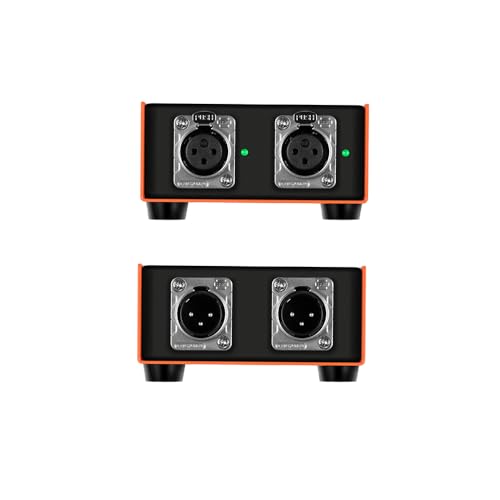 StudioMan CL-200 2-CH XLR Preamp for Dynamic Microphones,25dB Gain, Low-Noise Amplifier,Compact Metal Housing, XLR I/O,0range/Black,Phantom Power compatible (CL-200)