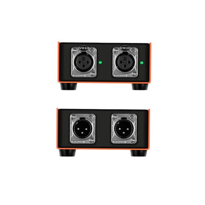 StudioMan CL-200 2-CH XLR Preamp for Dynamic Microphones,25dB Gain, Low-Noise Amplifier,Compact Metal Housing, XLR I/O,0range/Black,Phantom Power compatible (CL-200)