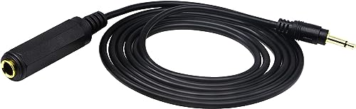 Golden Plated 3.5mm Mono 1/8 inch Audio Male to 6.35mm 1/4 inch Female Jack Converter Cable Cord Adapter (1.5M/5 Feet) - color: 1.5M/5 Feet