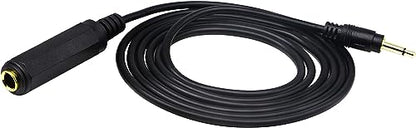Golden Plated 3.5mm Mono 1/8 inch Audio Male to 6.35mm 1/4 inch Female Jack Converter Cable Cord Adapter (1.5M/5 Feet) - color: 1.5M/5 Feet