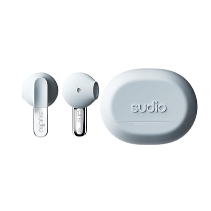Sudio N3 True Wireless Bluetooth On-Ear Earbuds – High-Definition Sound, 30-Hour Playtime, Clear Calls, Sweat & Splash Resistant, Eco-Friendly Recycled Plastics (Blue) - color: Blue