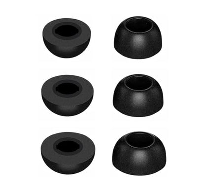Foam Eartips Compatible with Powerbeats Pro 2 Earbuds, 6 Pairs S/M/L Sizes Soft Memory Foam Replacement Ear Tips Eartips Earbuds Tips Compatible with Powerbeats Pro 2 PB Pro 2 6 Pairs Black