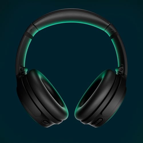 Bose QuietComfort Headphones Bundle with Fast Charger - Wireless Bluetooth Over-Ear Noise Cancelling Headphones with Mic, USB-C Charging, Deep Bass, Up to 24 Hours Playtime (Black) - color: Black