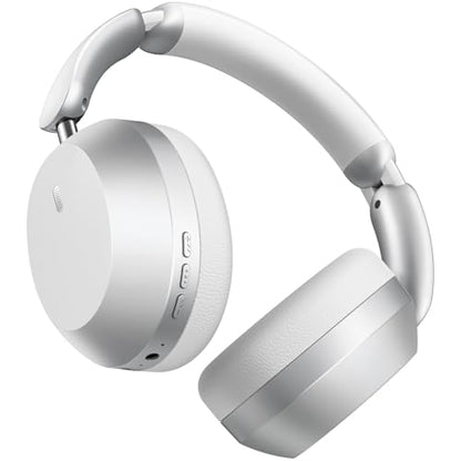 Wentronic Y04 Bluetooth Headphones Active Noise Cancelling Wireless Over Ear Headsets 48 Hours Playtime High Sound Quality Foldable Earphones with Soft Ear Cushion for Travel - Silver - color: Sliver
