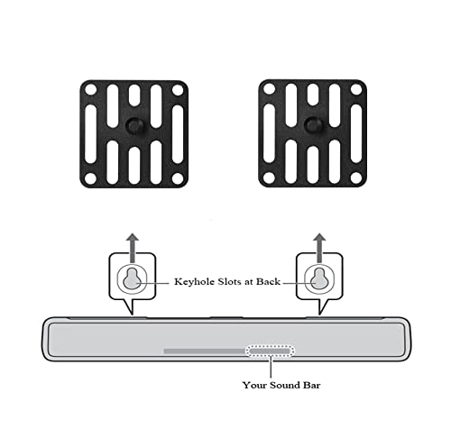 Wall Mount Brackets Sound Bar Mounting for Yamaha SR-C20A YAS-207 YAS-209 YAS-108 YAS-109 ATS-1080 Soundbar, for Sony SA-Z9R SA-RS3S Speaker, for Klipsch RP-500SA RP-140SA R-41SA Speakers