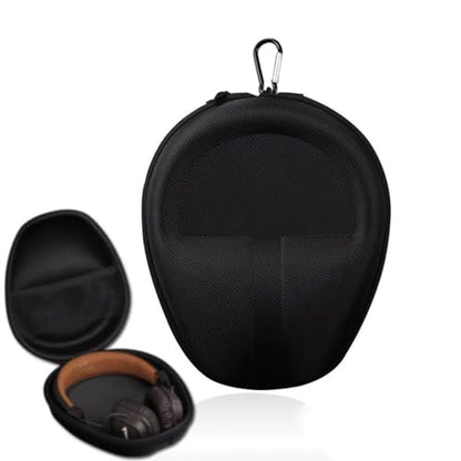 Hard Shell Travel Headphone Case for Bose QuietComfort QC Ultra QC45 QC35 II QC25, Sony WH-CH520 WH-CH720N WH-1000XM4, TOZO HT2, Audio-Technica ATH M50X M20X, Lorelei X6, JBL Tune 660NC 520BT (Black) - color: Black