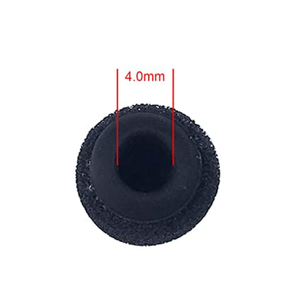2pcs Foam Windscreen Covers/Pop Filter/Wind Shield with Silicone Holder Compatible for RODE Smartlav＋ Lavalier Mic with Diameter of 4-5.0mm (Black)