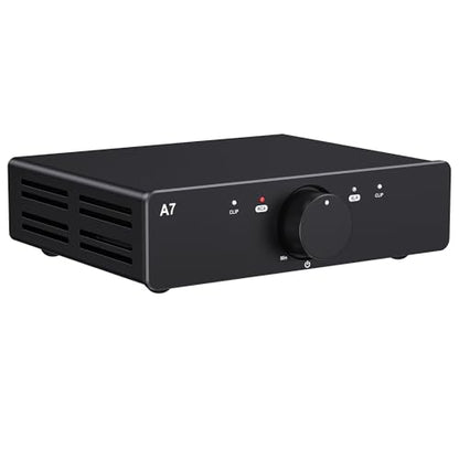3e Audio A7 Next-Gen HiFi Stereo Amplifier | Home Theater Amplifier | TPA3255 Chip 2x250W PBTL with Enhanced PFFB | 48V5A Power Supply for Bookshelf Speakers