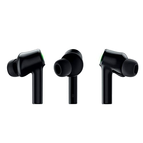 Razer Hammerhead True Wireless (2nd Gen) Bluetooth Gaming Earbuds: Chroma RGB Lighting -60ms Low-Latency- Active Noise Cancellation - Dual Environmental Noise Cancelling Microphones- Classic Black