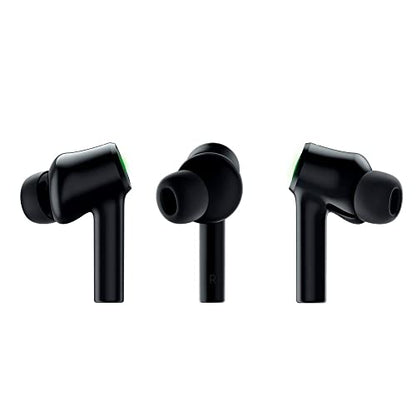 Razer Hammerhead True Wireless (2nd Gen) Bluetooth Gaming Earbuds: Chroma RGB Lighting -60ms Low-Latency- Active Noise Cancellation - Dual Environmental Noise Cancelling Microphones- Classic Black