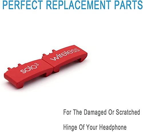 Adhiper Hinge Replacement for Solo3 Wireless Solo2 Wireless Headphone - color: Red
