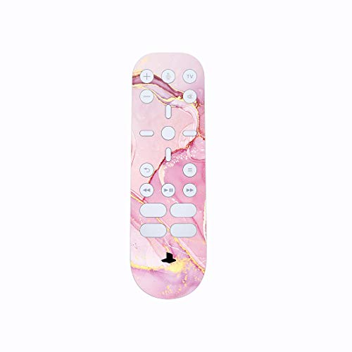 PlayVital Cosmic Pink Gold Marble Effect Full Set Skin Decal for ps5 Console Disc Edition, Sticker Cover for ps5 Controller & Charging Station & Headset & Media Remote - color: Cosmic Pink Gold Marble