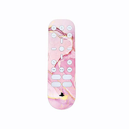 PlayVital Cosmic Pink Gold Marble Effect Full Set Skin Decal for ps5 Console Disc Edition, Sticker Cover for ps5 Controller & Charging Station & Headset & Media Remote - color: Cosmic Pink Gold Marble