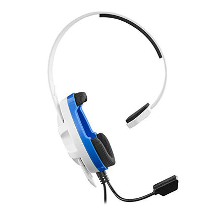 Turtle Beach Recon Chat PlayStation Headset – PS5, PS4, Xbox Series X, Xbox Series S, Xbox One, Mobile & PC with 3.5mm – Glasses Friendly, High-Sensitivity Mic, White - color: White