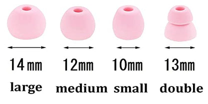 Replacement Ear Tips Silicone Earbuds Buds Eartips Set Compatible with Powerbeats Pro Wireless Earphone Headphones,4 Pairs, Cloud Pink (PP4p) - color: Cloud Pink