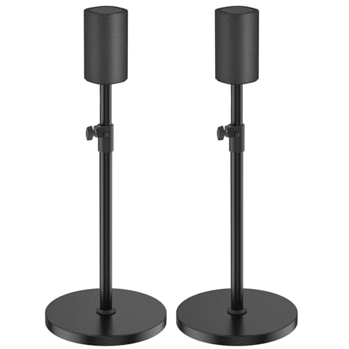 Speaker Stands Pair for Sony SA-RS8 Wireless Rear Speaker Stand, Height Adjustable from 33.4" to 40.5", Heavy-Duty Surround Speaker Stand for Sony SA-RS8 Stand with Cable Management