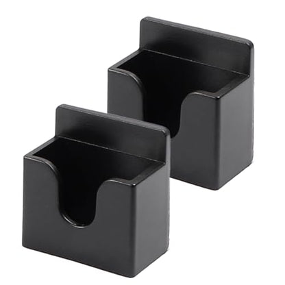 2PCS Black Radio Microphone Hanger, 30x30x16mm, Style 2 | Adhesive Back, CB Microphone Holder, Plastic Car Mic Hanger, For Cars Homes Offices - size: 30 x 30 x16 mm ,Style 2