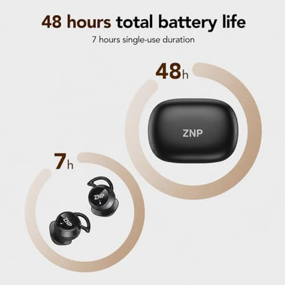 MS217 AI Translation Earbuds Real Time, 165 Languages Translator, Wireless Sleep Earbuds Mini Invisible Design, Noise Blocking in-Ear Earphones for Side Sleepers, Clear Calls, Travel & Work