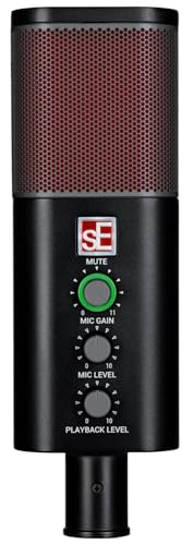Audiosavings Se Electronics NEOM USB Bundle: Condenser Cardioid Microphone 24-Bit 192 kHz, PRO-M50 32 Ohm Closed-Back 40MM Studio Headphones, PC Mac iOS Android, 2-Items