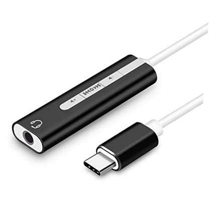 Hemoton Built Sound Card USB Surround Sound Microphone Earphone for Easy Volume