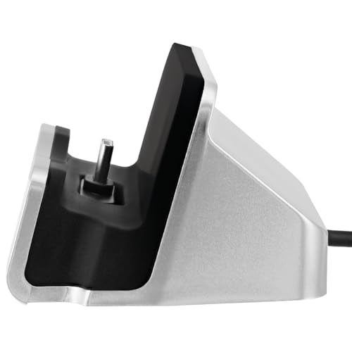 Type-C Charger Dock, BENACES Non-Slip Vertical Silver USB-C Charging Dock Stand Cradle for iPhone15 Series, Samsung Galaxy S8, Note8, LG G5 G6 V20, HTC 10, and Other Type C Devices