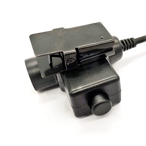 Military Tactical U94 PTT Adapter Headset Push-to-Talk Radio Connector 7.0mm Female Jack to Walkie Talkie for Ailunce HD1 Retevis RT29 RT47 RT48 RT87 NR30 EX500 GP328plus NATO-US Wiring