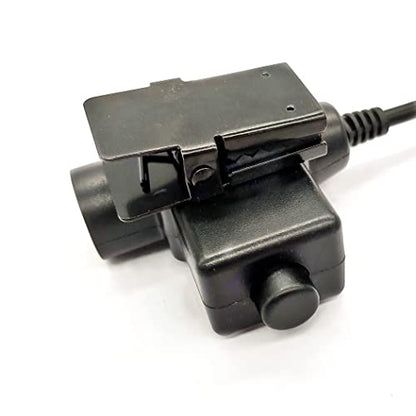 Military Tactical U94 PTT Adapter Headset Push-to-Talk Radio Connector 7.0mm Female Jack to Walkie Talkie for Ailunce HD1 Retevis RT29 RT47 RT48 RT87 NR30 EX500 GP328plus NATO-US Wiring