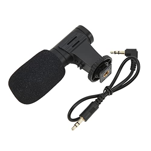 VBESTLIFE Universal 3.5mm Mobile Phone & Camcorder Camera Video Mic for Live Conference & Vlog