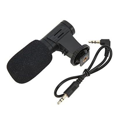 VBESTLIFE Universal 3.5mm Mobile Phone & Camcorder Camera Video Mic for Live Conference & Vlog
