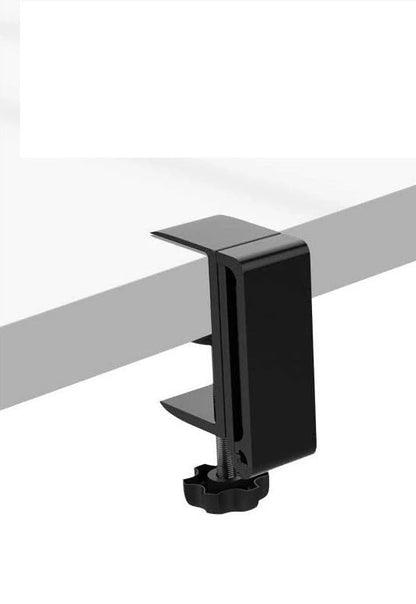 Foldable Headphone Stand Hanger Holder, Aluminum Headset Stand Clamp Hook Under Desk Space Saving Mount, Universal Fit for All Gaming Headsets, Black