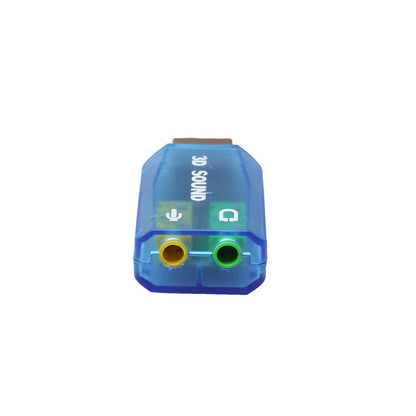 External 5.1 USB Stereo Sound Card USB 2.0 to 3D Audio Sound Card Adapter Virtual 5.1 Channel for Windows and Mac, PC, Notebook with 3.5mm Headphone and Microphone