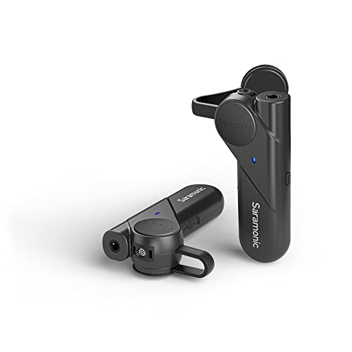 Saramonic BTW | Wireless Bluetooth Clip-On Microphone with 3.5mm Headphone Out & Noise Reduction for Computers, Smartphones, Tablets & More