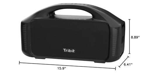 Tribit StormBox Blast Bluetooth Speaker, 90W Loud Sound, 30H Playtime | IPX7 Waterproof, 140W Peak, XBass, LED Light, Wireless, Portable, TWS Pairing, Custom EQ, BT5.3, Party, Outdoor, Camping