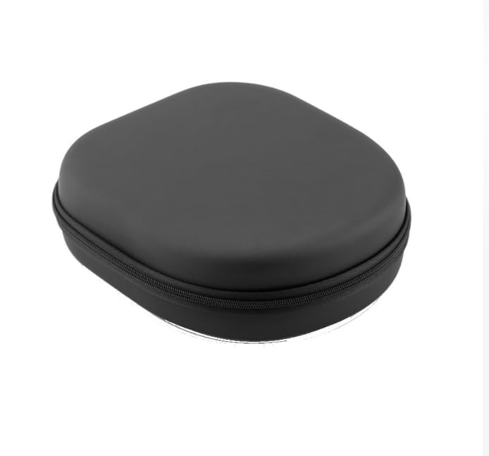 Hard Shell Headphone Carrying Case, Black | EVA Hard Shell, Zipper Closure, Portable Travel Case, Fits Over-Ear Headphones