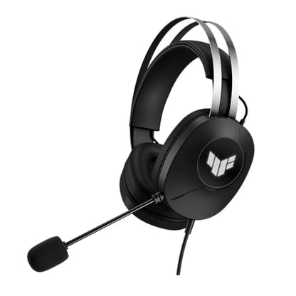 ASUS TUF Gaming H1 Gen II Wired USB-A Gaming Headset with Mic | 40mm Drivers, Virtual 7.1 Surround Sound, TeamSpeak-Certified Mic, Lightweight, Removeable Ear Cushions, for PC, PS5, PS4