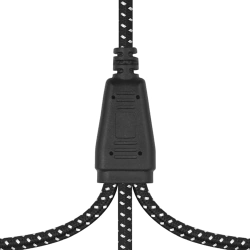 2FT XLR 1 Female to 3 Male Y Splitter Cable - Metal-Braided Y-Cable, Non-Slip Grips,3Pin XLR 3-Way Signal Duplication for Mixers/PA/Amps - color: 1 Female to 3 Male
