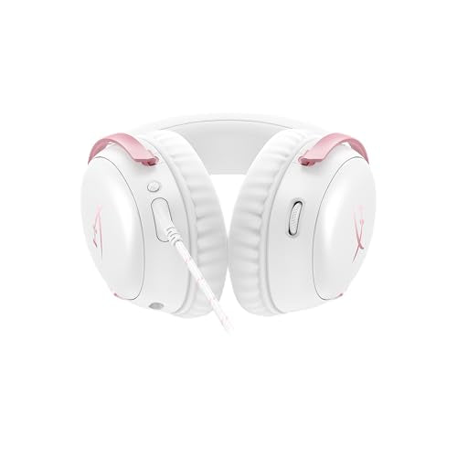 HyperX Cloud III – Wired Gaming Headset, PC, PS5, Xbox Series X|S, Angled 53mm Drivers, Memory Foam, Durable Frame, Ultra-Clear 10mm Mic, USB-C, USB-A, 3.5mm – Pink