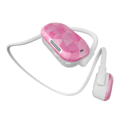 Purity Air Open Ear Headphones - True Air Conduction Wireless Bluetooth Open Ear Earbuds with Dual Mic for iPhone/Android - Secured Long Wearing Comfort, Sports Sweat Resistant (Pink Diamond) - color: Pink Diamond