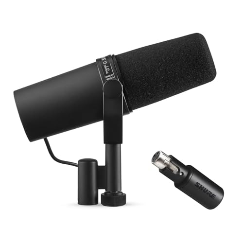 Shure SM7B + Shure MVX2U Bundle, Studio Vocal Recording Microphone with XLR to USB Connectivity
