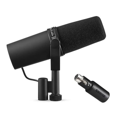 Shure SM7B + Shure MVX2U Bundle, Studio Vocal Recording Microphone with XLR to USB Connectivity