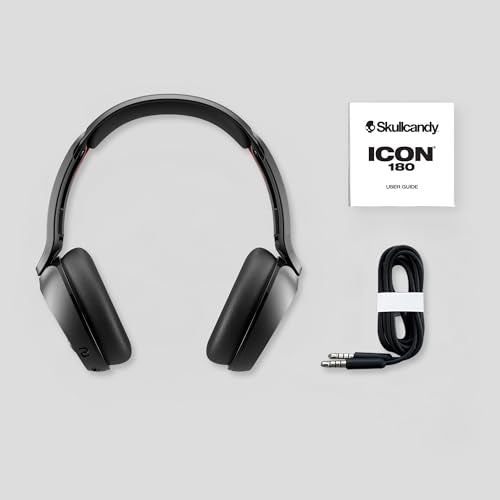 Skullcandy Icon 180 Wireless On-Ear Bluetooth Headphones - Bone | 50 Hours Battery, Lightweight and Travel Ready, Secure Fit, Sweat and Water Resistant, Microphone iPhone Android, Foldable - color: Bone