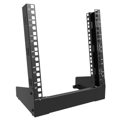 6U Small Desktop Network Rack 10 inch Mini Open Frame Cabinet - size: 6U