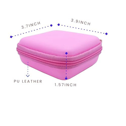 Mini Mic Case Wireless Lavalier Microphone Case for Wireless lavalier Microphones Mini Tiny Mic Lapel Clip Microphones (Pink)