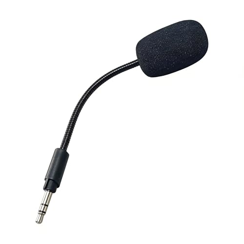 Replacement Microphone ONLY for Logitech G233 Headset Microphone Replacement, Black, 14CM Glass Fiber Metal Cable, 3.5mm Detachable Boom Mic Compatible with G233 G433 GPRO Gaming Headsets