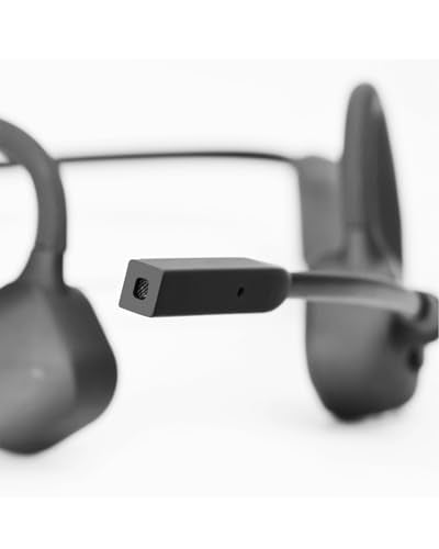 Bluetooth Headphones with Mic Open Ear Headphones Bluetooth 5.2 Headset with Dual CVC8.0 and ENC Noise-canceling Microphones Bone Conduction Headphones Computer Earphones, 8Hrs Battery - color: Black Q3pro
