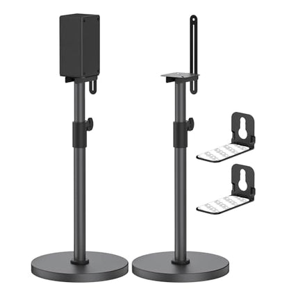 Heavy-Duty Bookshelf Speaker Stands for Vizio Speaker Stands Pair with Vizio Soundbar Mount for Surround Sound - Adjustable Floor Speaker Stands for Vizio Rear Speaker Stands with Cable Management