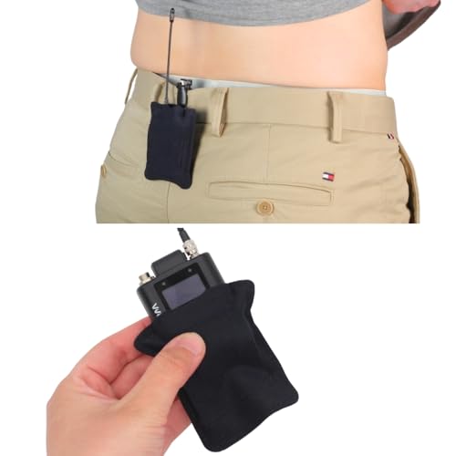URSA Belt Pouch with Clips - Versatile Rigging for Wireless Transmitters (Black, Small) - color: Black, size: Small