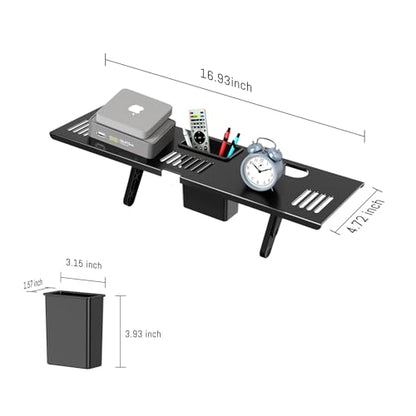 CABTE Adjustable Steel TV Top Shelf, Floating TV Stand | Universal Monitor Shelf for Soundbar, Game Console, Cable Box, Router Shelves (16.93x4.72inch with 1 Boxes) - style: 16.93x4.72inch with 1 Boxes